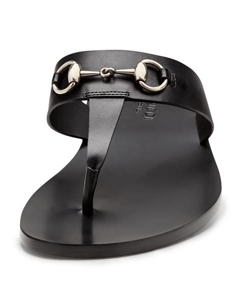 gucci horsebit leather thong sandal|Gucci Horsebit platform sandal.